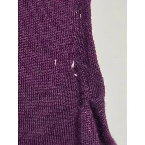 Men's Calvin Klein Sweater Vest L Purple with defects - Picture 3 of 6